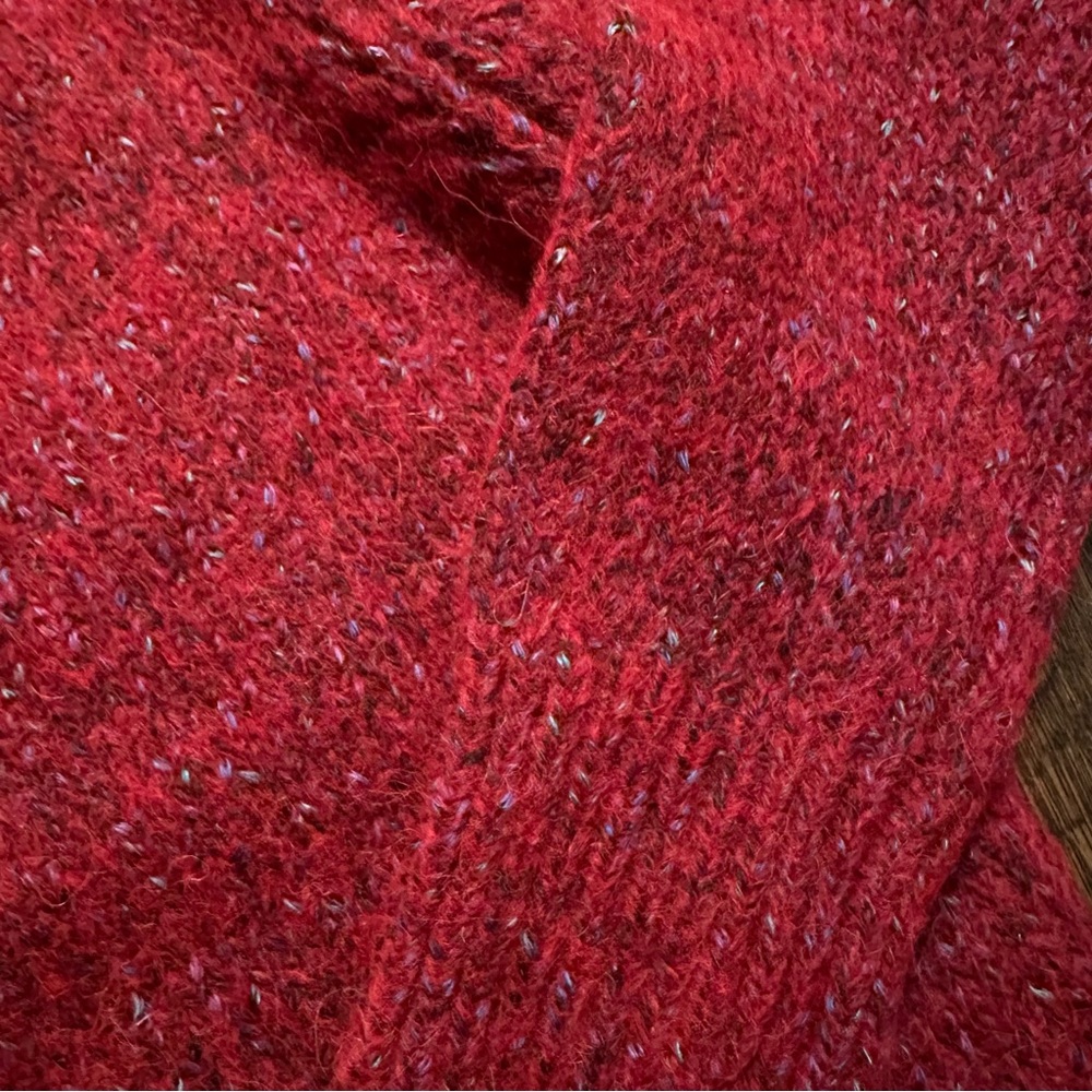 Jcrew red marl wool blend sweater NWT - Picture 5 of 7